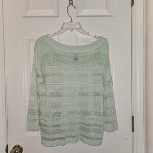 White House Black Market Spring/Summer lightweight sweater, mint green, L